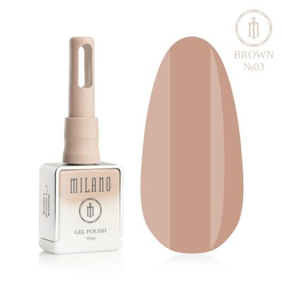 Milano gelinis lakas BROWN 03, 10ml
