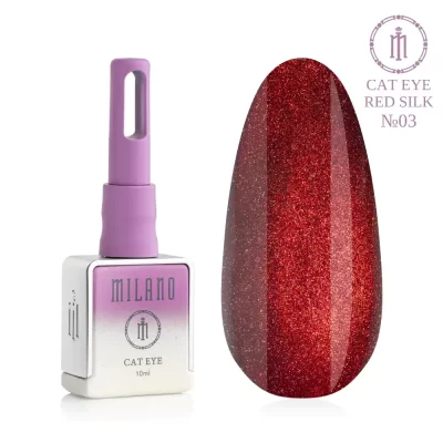 Milano gelinis lakas CAT EYE RED SILK  3, 10ml
