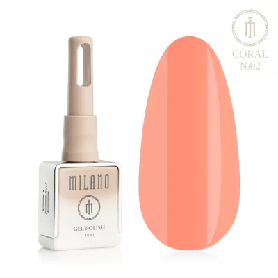 Milano gelinis lakas CORAL  2, 10ml