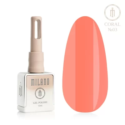 Milano gelinis lakas CORAL  3, 10ml