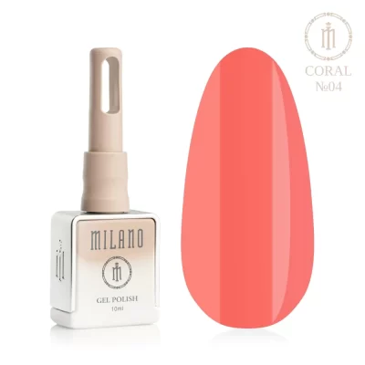 Milano gelinis lakas CORAL  4, 10ml