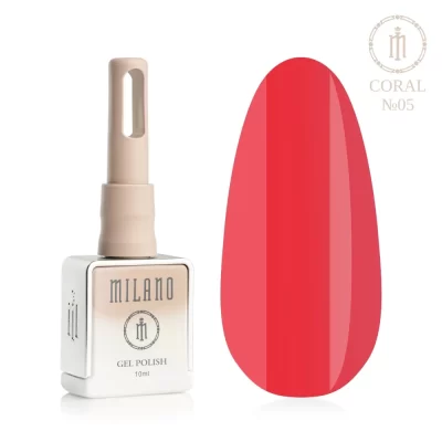 Milano gelinis lakas CORAL  5, 10ml