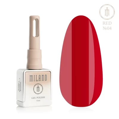 Milano gelinis lakas RED  04, 10ml