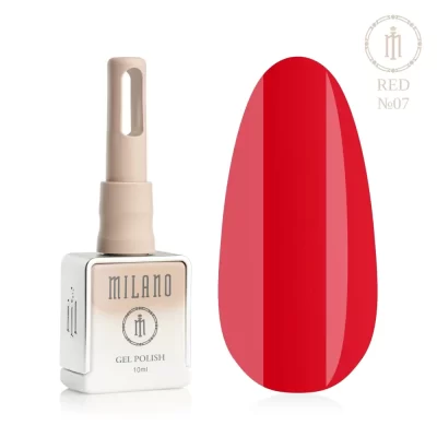 Milano gelinis lakas RED  07, 10ml