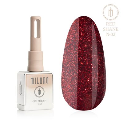 Milano gelinis lakas RED SHINE  02, 10ml
