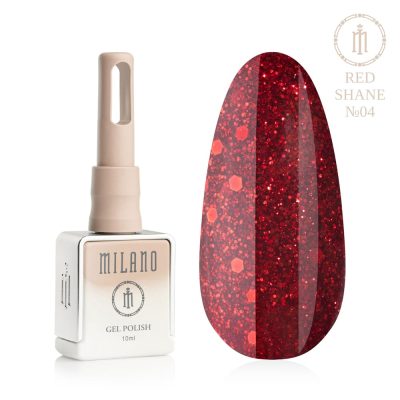 Milano gelinis lakas RED SHINE  04, 10ml